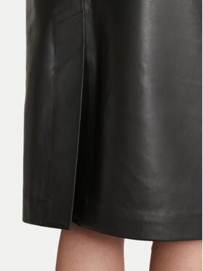 Marc O'Polo Spódnica skórzana 506 7035 77011 Czarny Regular Fit