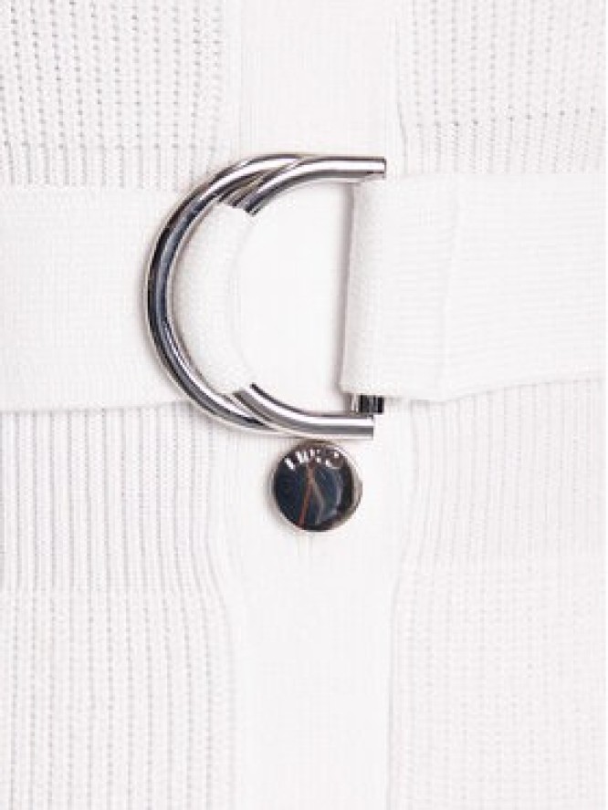 Liu Jo Sukienka dzianinowa MF5371 MS99E Biały Slim Fit