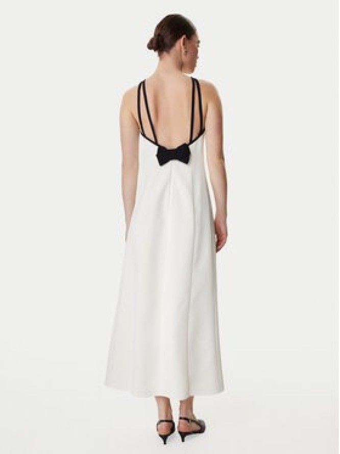 Marella Sukienka koktajlowa Sapore 2613221113 Écru Regular Fit