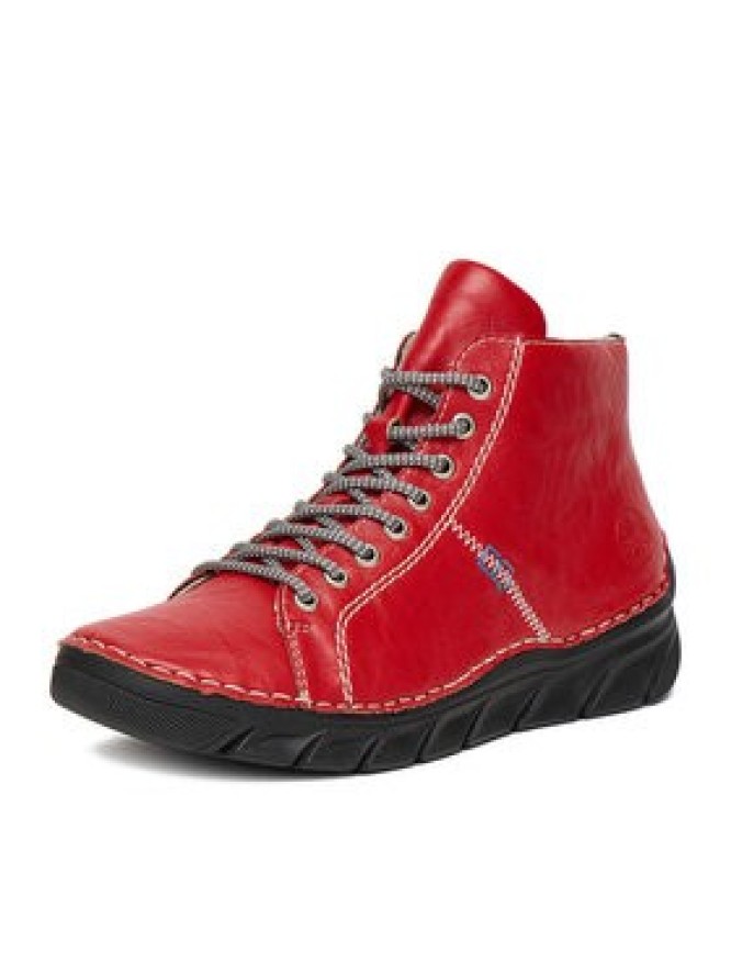 Rieker Trzewiki 55020-33 Czerwony