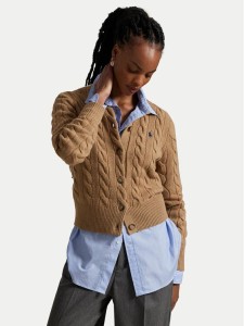 Polo Ralph Lauren Kardigan 211972104001 Beżowy Slim Fit