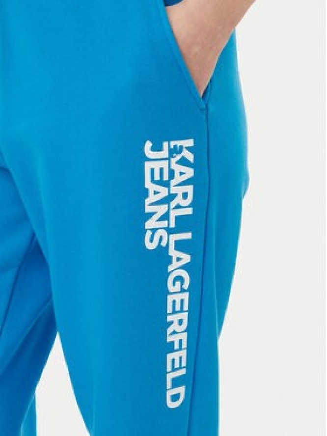 Karl Lagerfeld Jeans Spodnie dresowe A1W10058 Niebieski Regular Fit