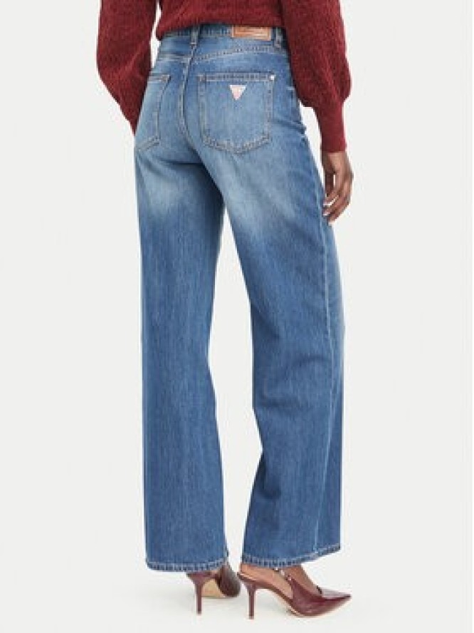 Guess Jeansy W6YA1A D1339 Niebieski Wide Leg