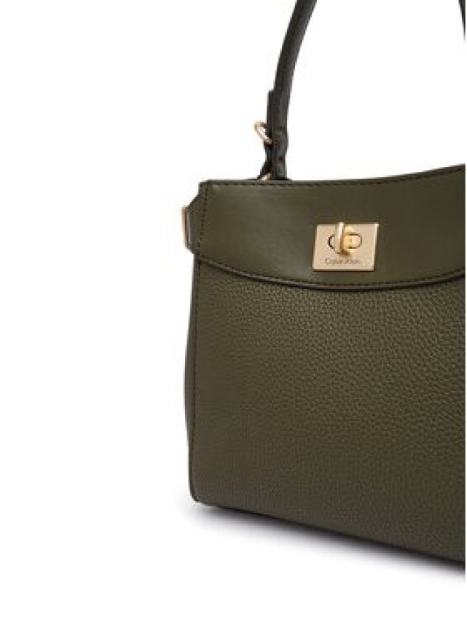 Calvin Klein Torebka Mix Media Crossbody LV04F3885G Zielony ciemny