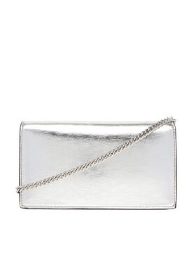 Calvin Klein Torebka Ck Metallic Wallet On Chain LV04F3320G Srebrny