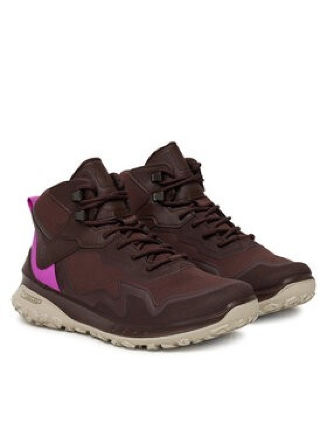 ECCO Sneakersy W Tex Mid Wp 82432361411 Brązowy