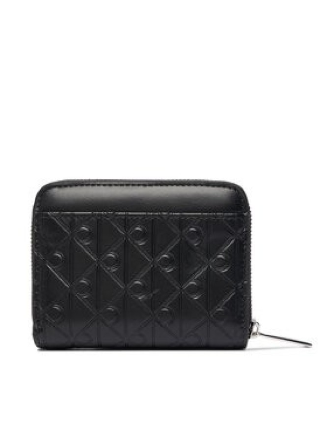 Calvin Klein Portfel Emblem Aop Embossed Zip Around LV04F1081G Czarny