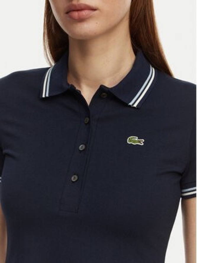 Lacoste Sukienka codzienna EF5288 Granatowy Regular Fit
