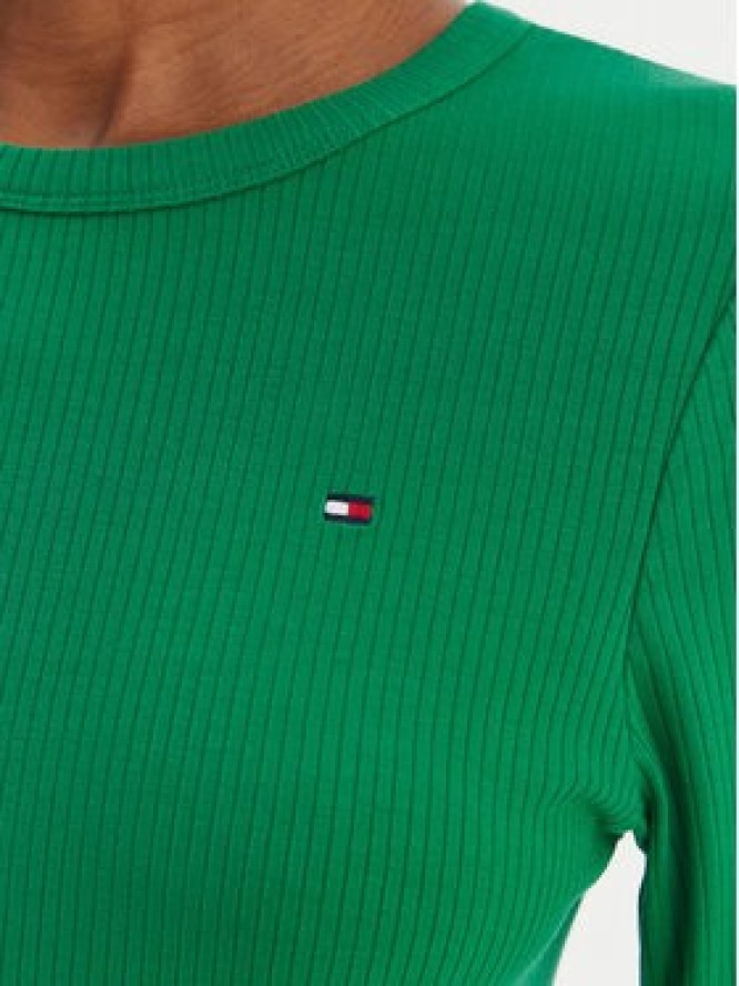 Tommy Hilfiger T-Shirt WW0WW47308 Zielony Slim Fit