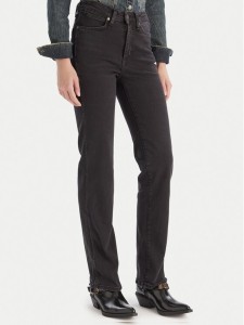 Wrangler Jeansy 112371749 Czarny Straight Fit