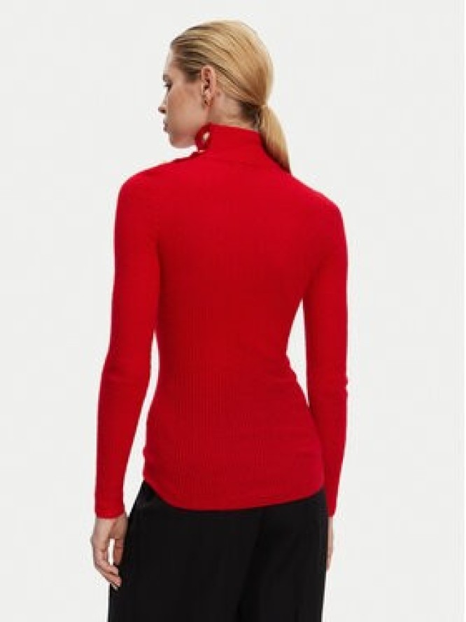 Balmain Golf DF0KF080KH25 Czerwony Slim Fit