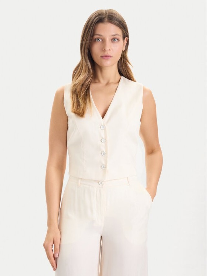 Guess Kamizelka W5YH51 WH5N2 Écru Regular Fit