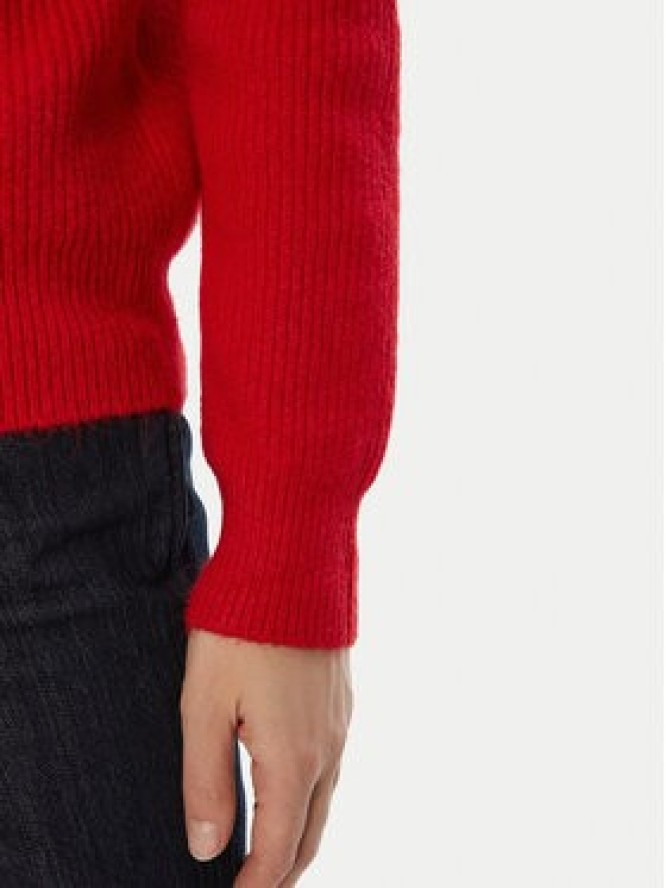 Morgan Sweter 242-MCOLAR Czerwony Regular Fit