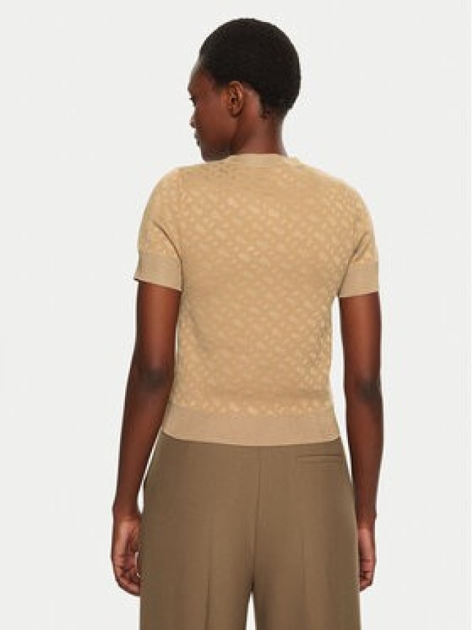 BOSS Sweter 50542290 Beżowy Regular Fit