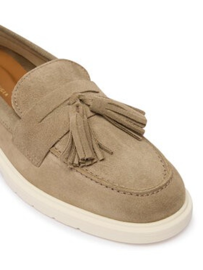 Tommy Hilfiger Loafersy Light Suede Tassel Loafer FW0FW09285 Brązowy