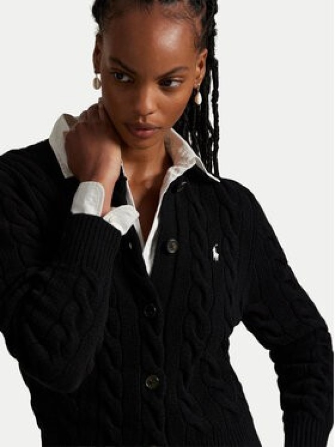 Polo Ralph Lauren Kardigan 211972104005 Czarny Slim Fit