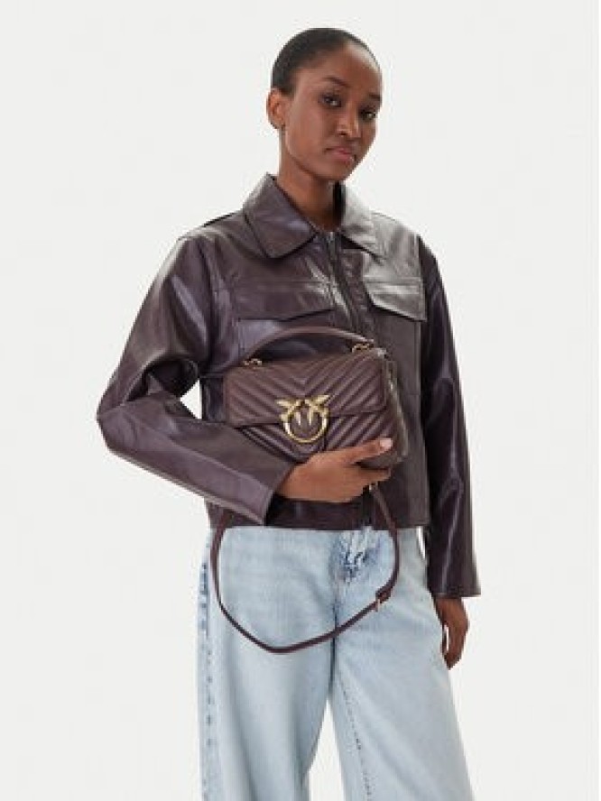 PINKO Torebka Love Lady Puff Mini Cl Al 25-26 PLTT 100044 A0GK Bordowy