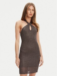 Guess Sukienka dzianinowa W5YK34 Z24F0 Szary Slim Fit