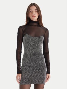 Simona Corsellini Sukienka koktajlowa A25CEAB10601 Srebrny Slim Fit