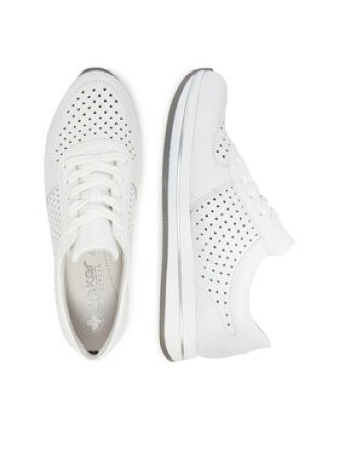Rieker Sneakersy N4515-80 Biały