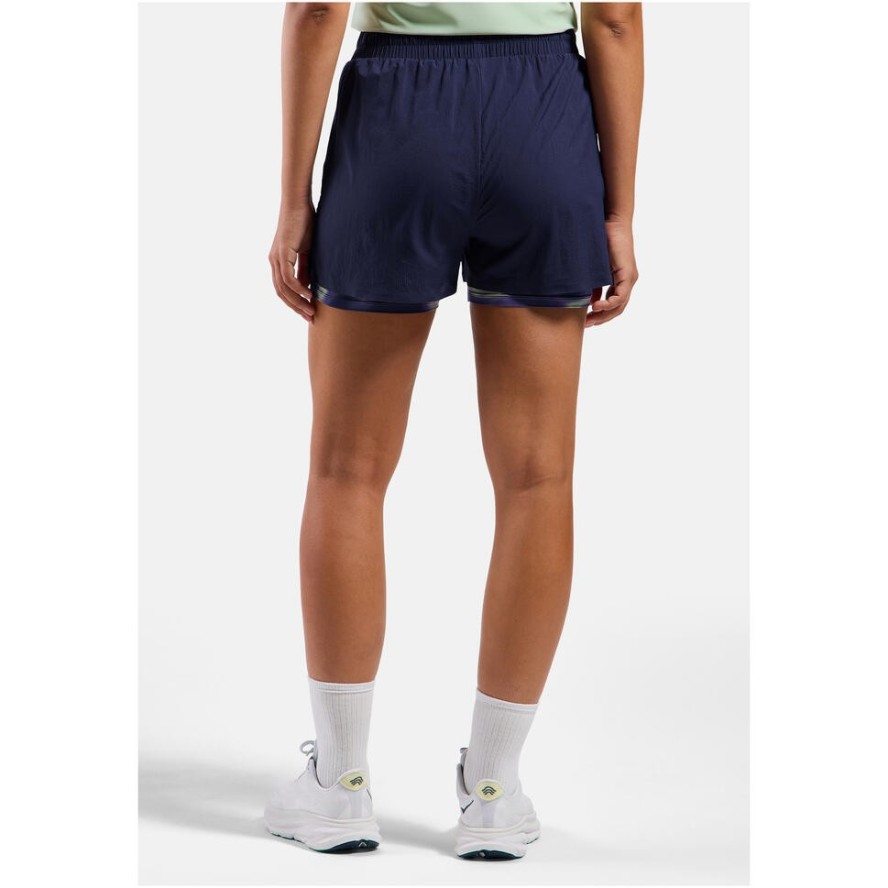 Spodenki damskie Odlo ZEROWEIGHT 3 INCH PRINT 2-in-1 short