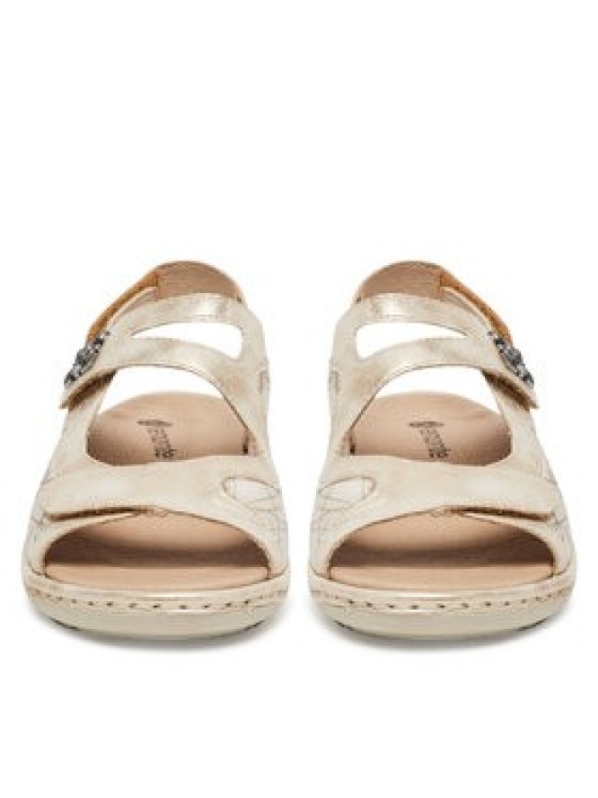 Remonte Sandały D7647-94 Złoty