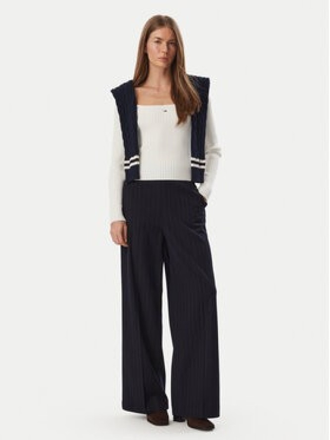 Tommy Jeans Bluzka DW0DW23544 Biały Slim Fit