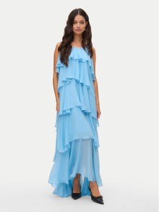 Vero Moda Sukienka wieczorowa Felicia 10331377 Błękitny Regular Fit
