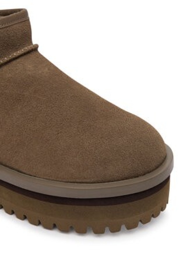 Tommy Jeans Śniegowce Tjw Flatform Snow Boot Suede EN0EN02841 Brązowy