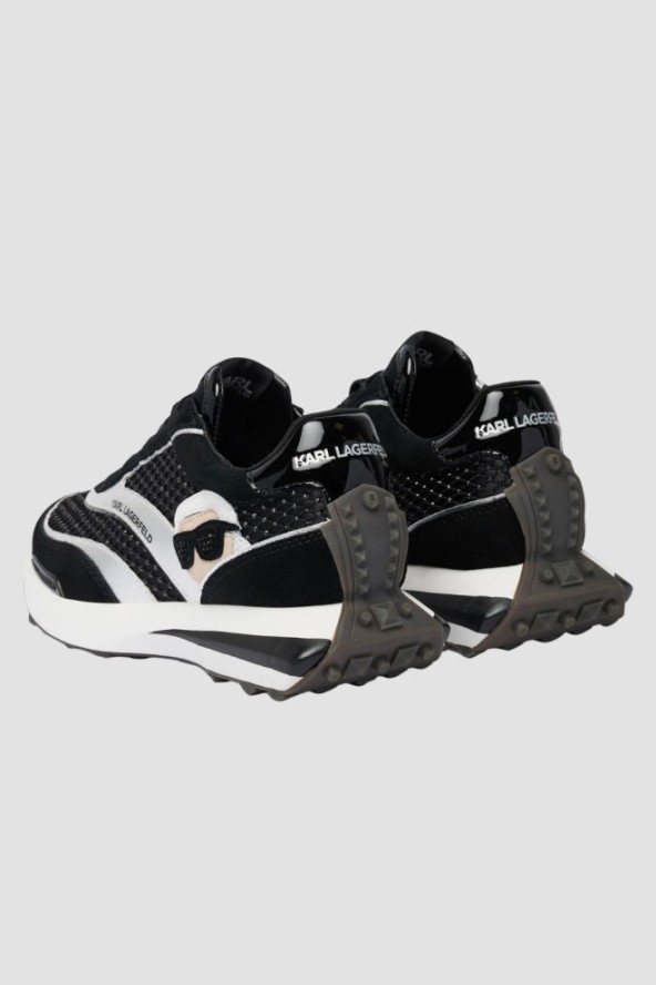 KARL LAGERFELD Czarne damskie sneakersy z cyrkoniami ZONE NFT GEMSTONE, Rozmiar 36