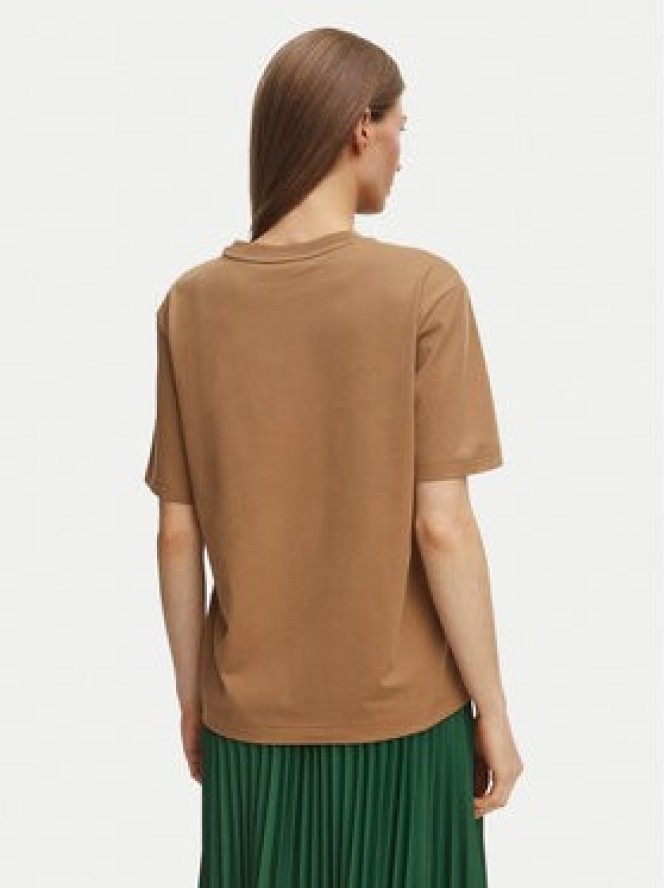 Lacoste T-Shirt TF7215 Brązowy jasny Regular Fit