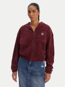 adidas Bluza Essentials Chenile KE1119 Bordowy Loose Fit