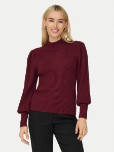 ONLY Sweter Katia 15232494 Bordowy Regular Fit