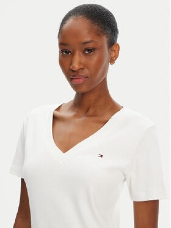 Tommy Hilfiger T-Shirt New Cody WW0WW40584 Écru Slim Fit