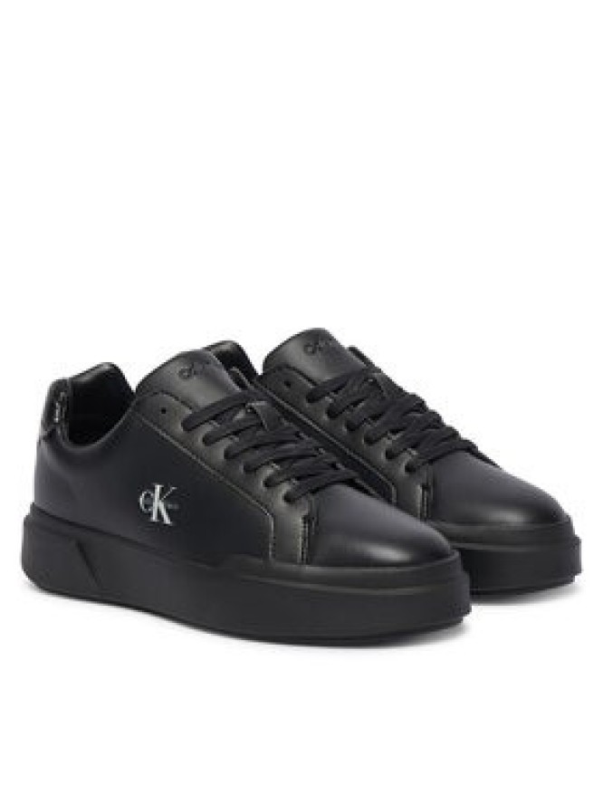 Calvin Klein Sneakersy Chunky Cups Laceup Lth Bt Croc HW0HW03223 Czarny