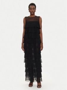 NORMA KAMALI Sukienka koktajlowa ST4243MSH18001 Czarny Regular Fit