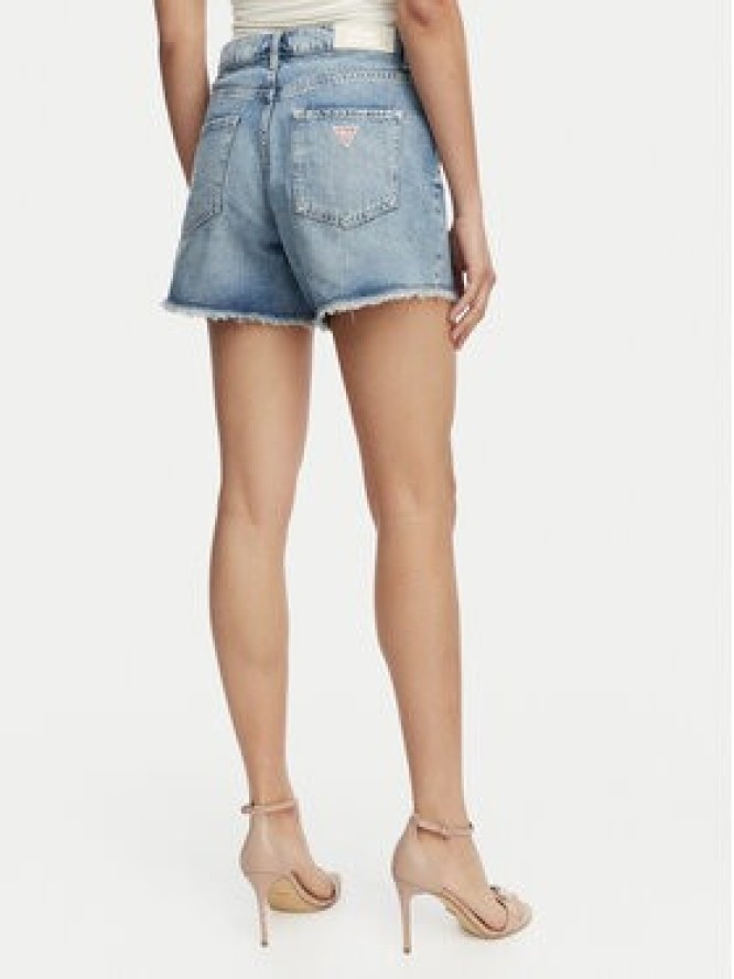 Guess Szorty jeansowe W6GD74 D0726 Niebieski Regular Fit