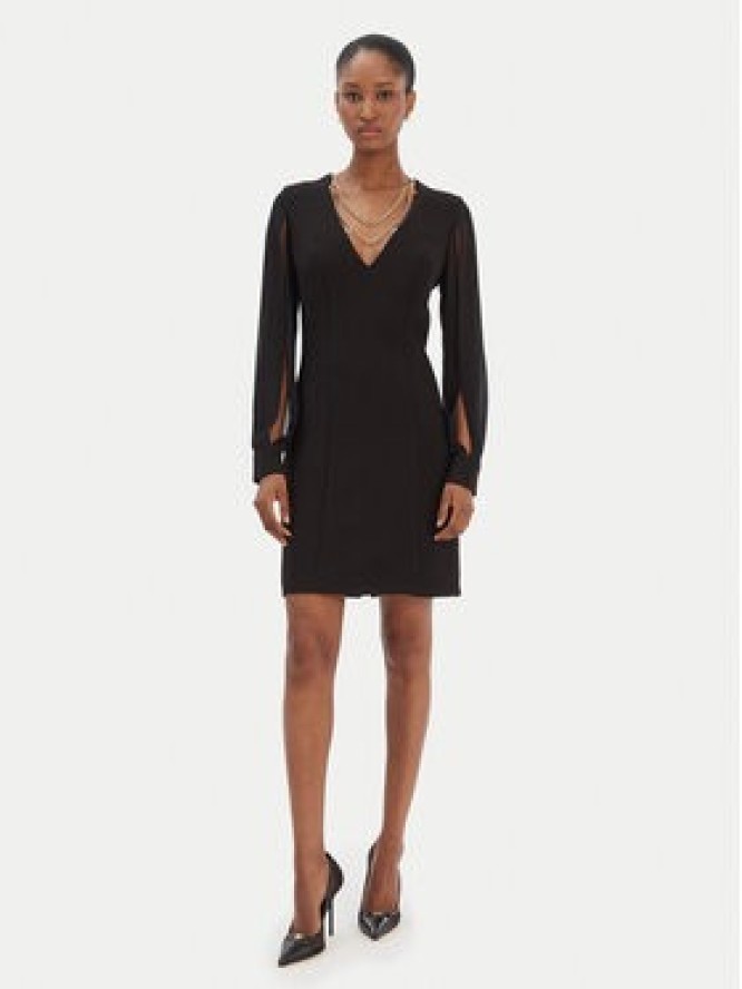 Rinascimento Sukienka koktajlowa CFC0126535003 Czarny Slim Fit