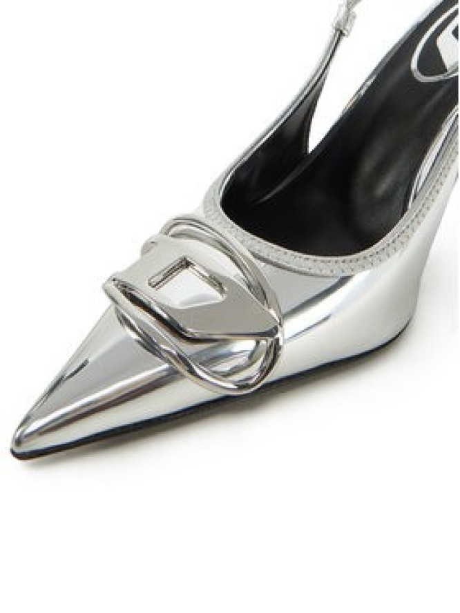 Diesel Szpilki Y02985 P1660 T9002 Srebrny