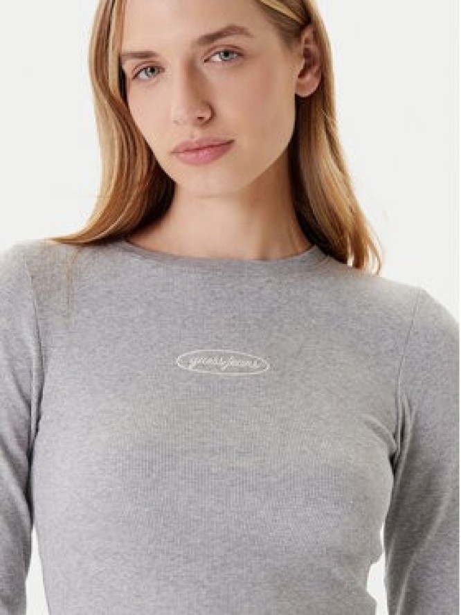 Guess Jeans Bluzka W5YP38 KA0H1 Szary Slim Fit