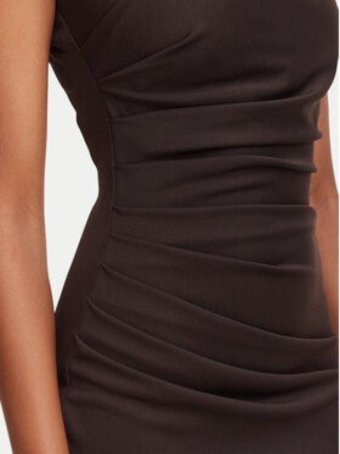 Rinascimento Sukienka koktajlowa CFC0130273003 Brązowy Slim Fit