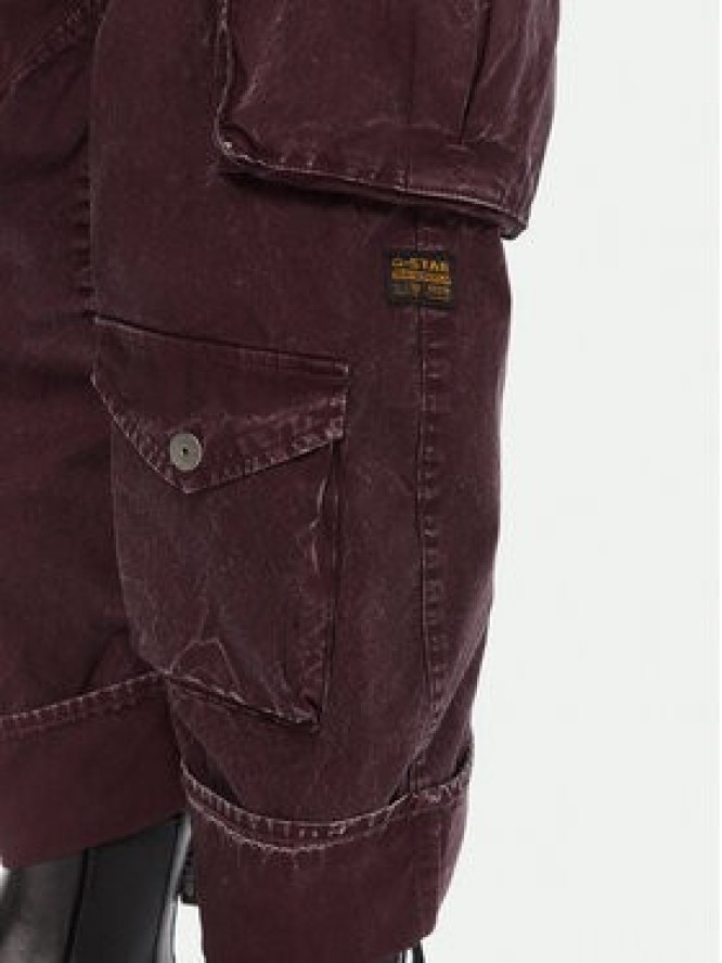 G-Star Raw Spodnie materiałowe Cargo 3D D27025-D388 Fioletowy Boyfriend Fit