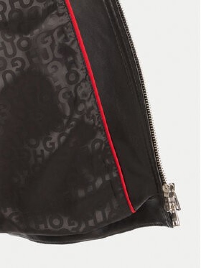 HUGO Kurtka skórzana Lasari 50541262 Czarny Regular Fit