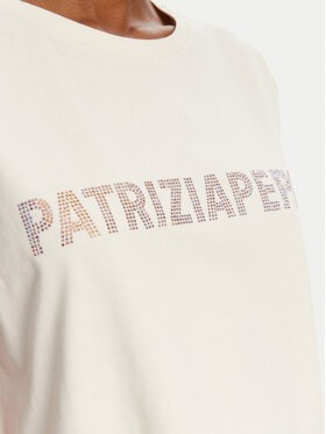 Patrizia Pepe T-Shirt 2M4418/J295-B823 Beżowy Regular Fit