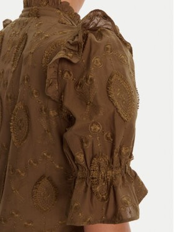 Bruuns Bazaar Bluzka Canterbury Caro BBW4507 Brązowy Regular Fit