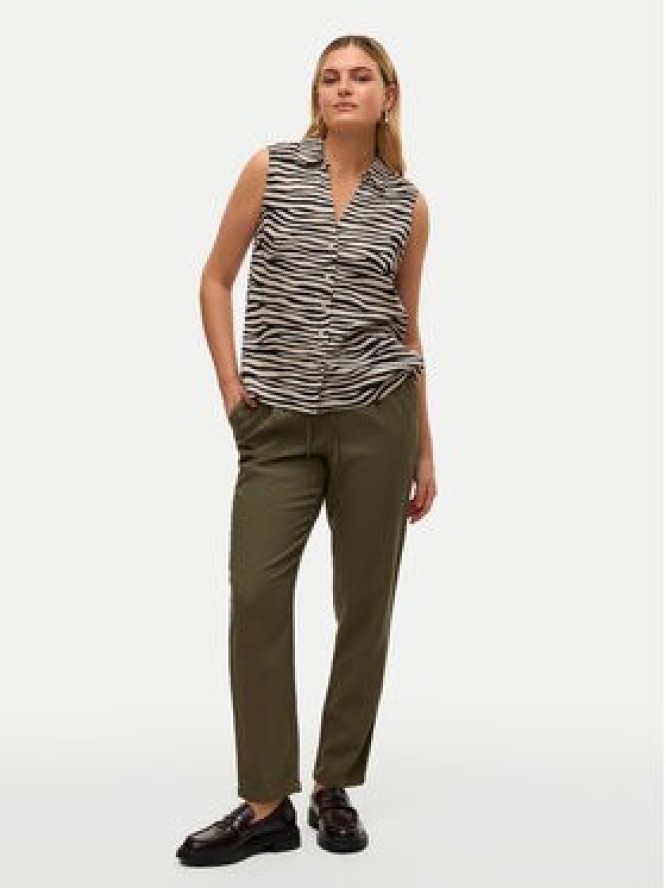 Vero Moda Spodnie materiałowe Jesmilo 10279691 Zielony Regular Fit