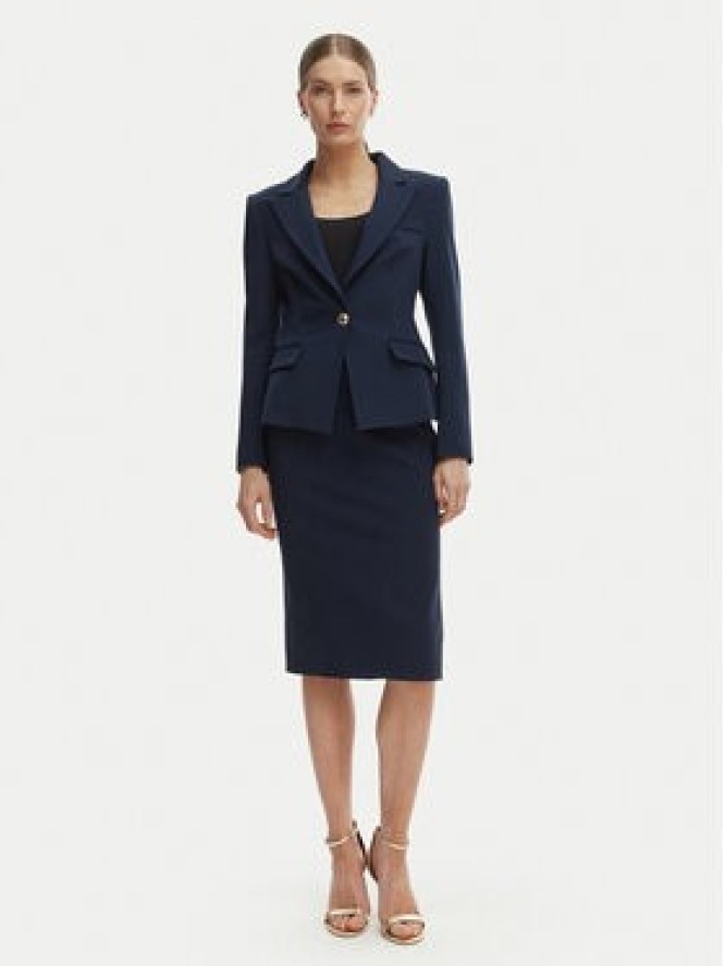 Rinascimento Spódnica ołówkowa CFC0127985003 Granatowy Slim Fit