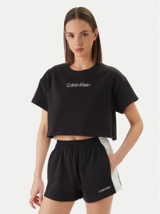 Calvin Klein Swimwear T-Shirt LV00Q61201 Czarny Relaxed Fit