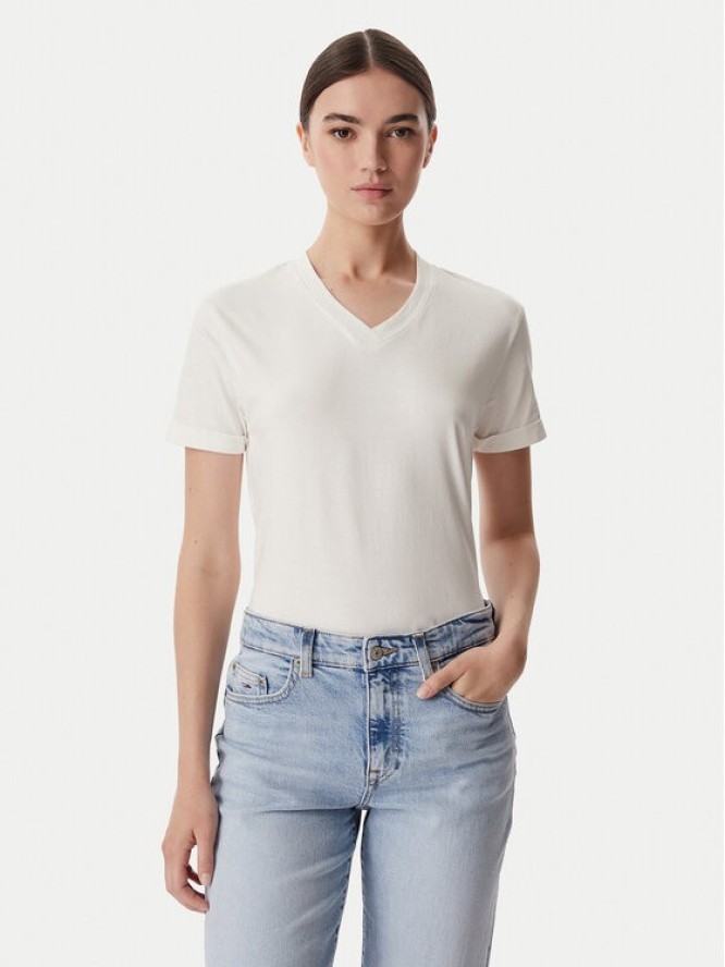 Beverly Hills Polo Club T-Shirt W126-BHLTS-1029-01X Biały Regular Fit
