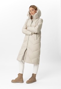 Długi, pikowany płaszcz J-CELESTE